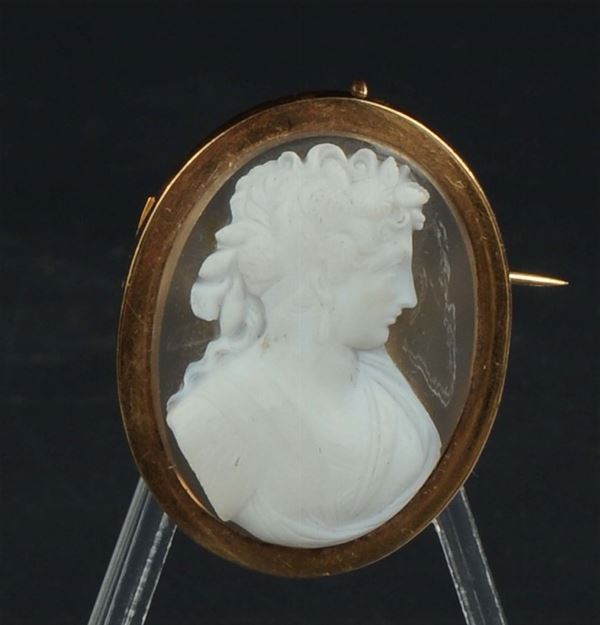Cammeo con profilo femminile, XIX secolo