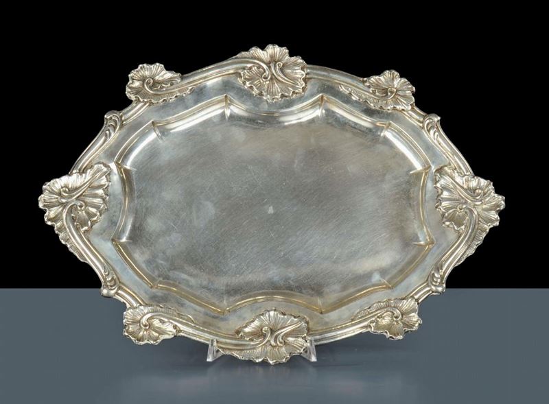 Vassoio in argento, Genova XVIII secolo  - Auction Silver, Clocks and Jewels - Cambi Casa d'Aste