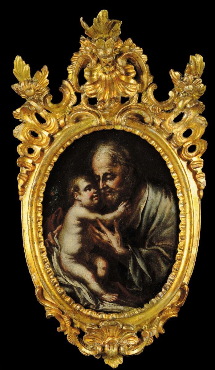 Scuola Napoletana del XVIII secolo San Giuseppe  - Auction Old Paintings and Furnitures - Cambi Casa d'Aste