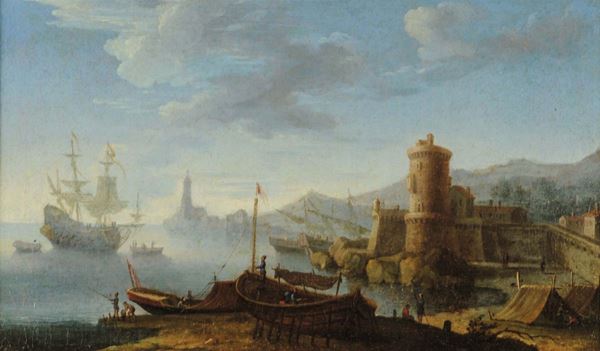 Ruiz, attribuito a Veduta di Napoli