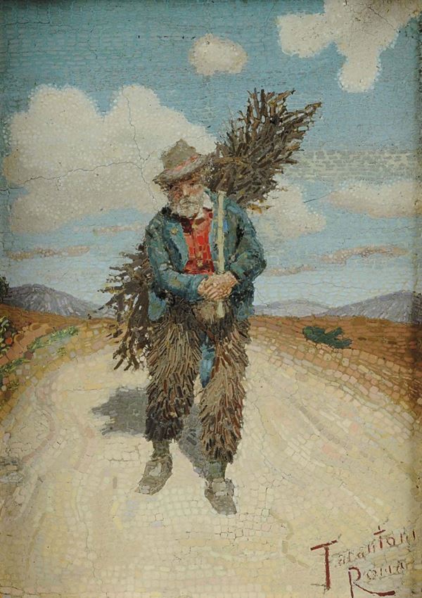 Tarantoni (fine XIX secolo) Personaggio con fascine