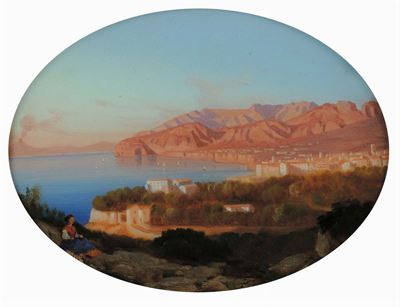 Anonimo Napoletano del XIX Secoloveduta del Golfo di Napoliveduta del Golfo di Sorrento