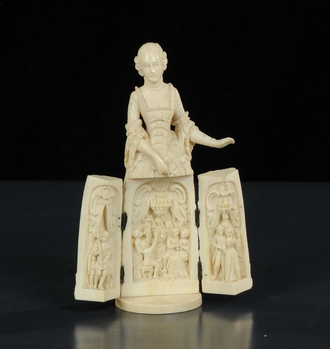 Scultura in Avorio Raffigurante Maria Antonietta, Francia XIX Secolo
