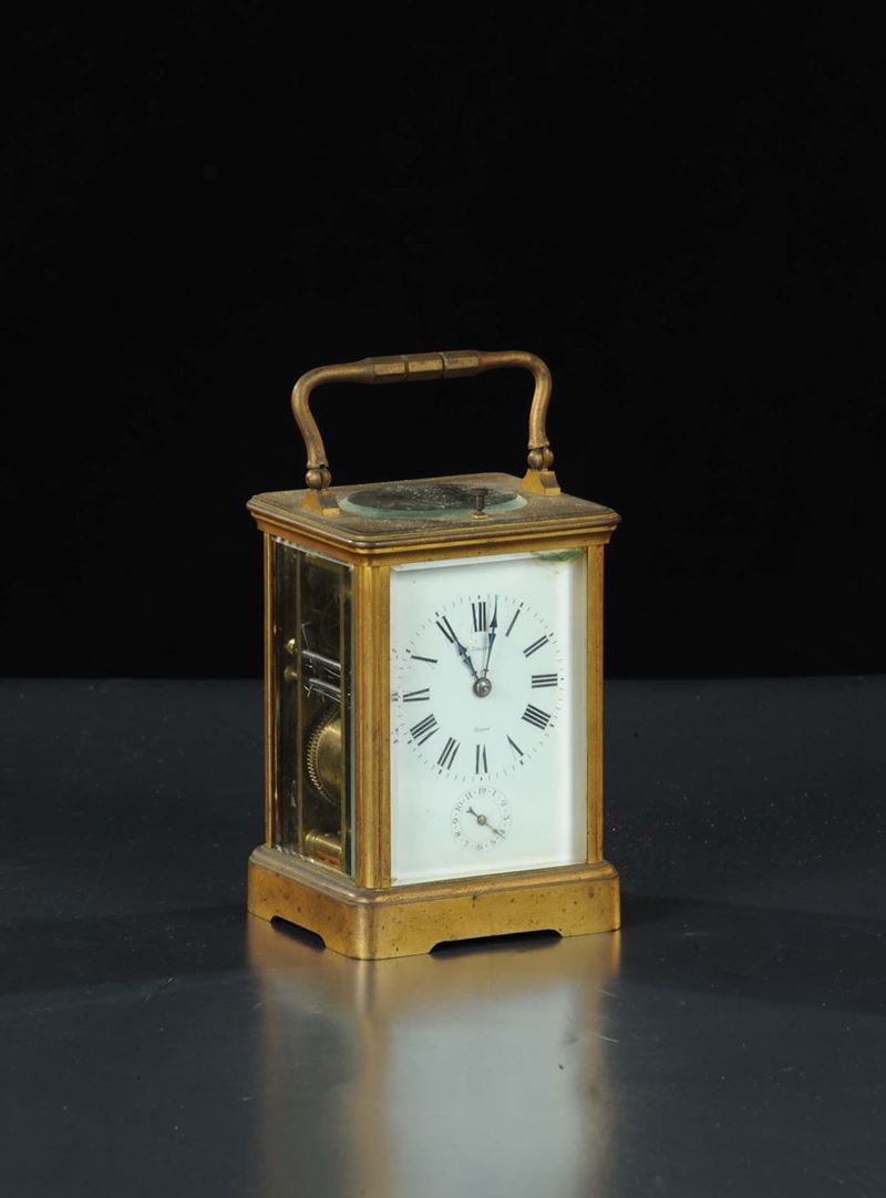 Officielle in bronzo dorato con ripetizione, XIX secolo  - Auction Antiquariato e Dipinti Antichi - Cambi Casa d'Aste