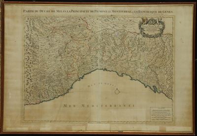 Incisione Raffigurante la Repubblica di Genova, Francia 1692