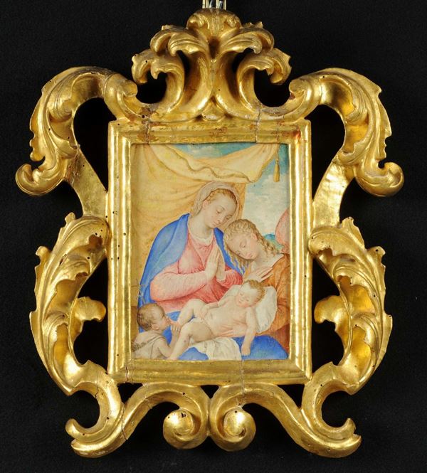 Scuola del XVII secolo Madonna con Bambino