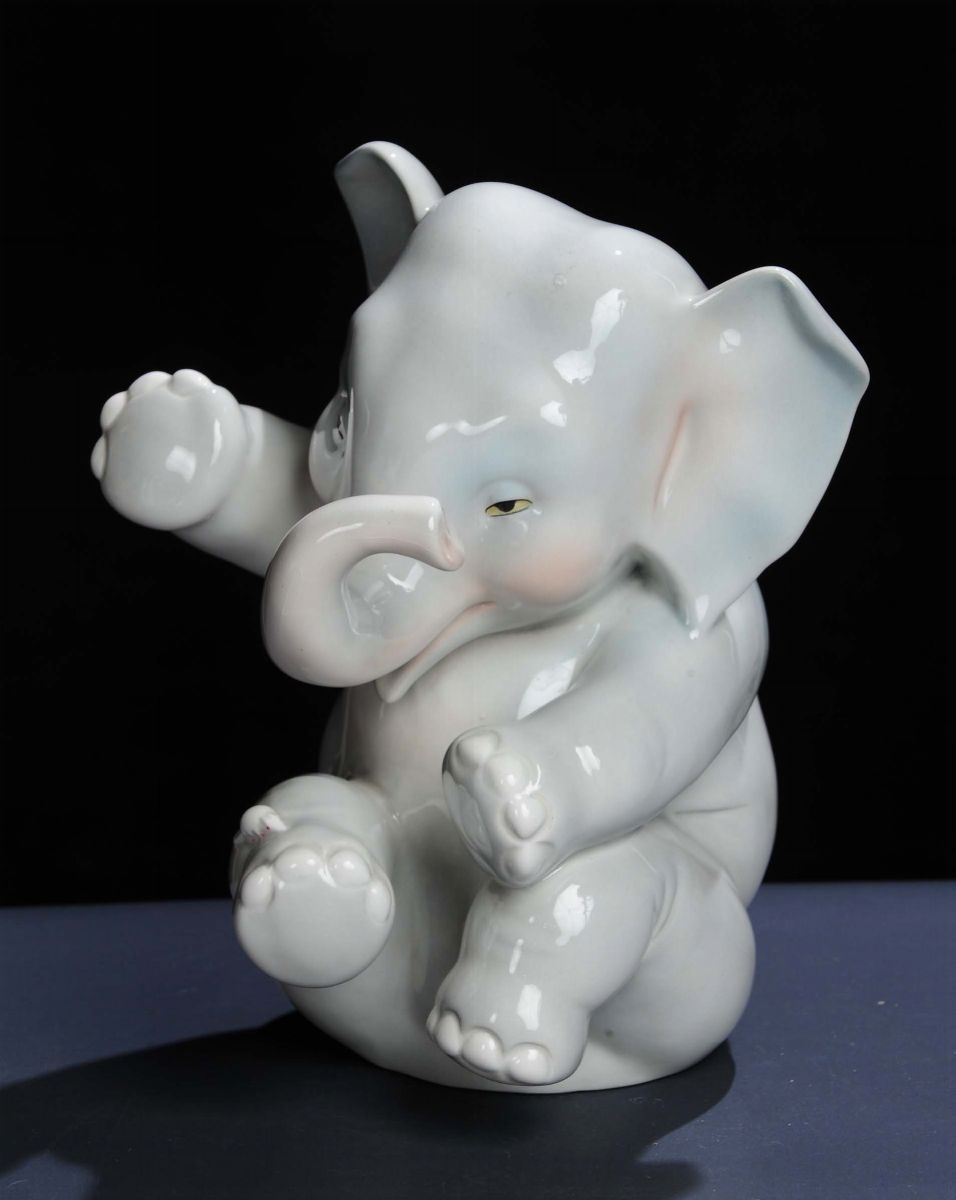 Helen Konig Scavini (1886-1974) - Lenci - Torinoelefante con Topolino