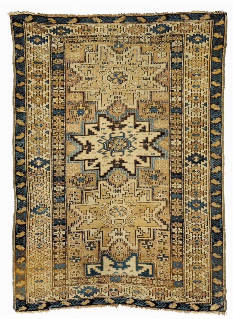 Tappeto caucasico Shirvan Lesghi, fine XIX inizio XX secolo  - Asta Antiquariato e Dipinti Antichi - Cambi Casa d'Aste