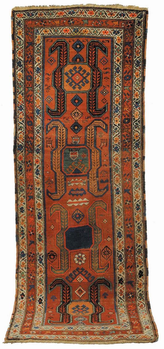 Tappeto Caucasico Lenkoran, fine XIX secolo