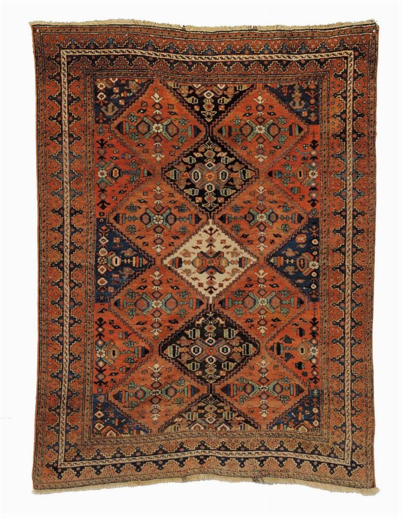 Tappeto Sud-Persia Atshari, fine XIX secolo  - Auction Ancient Carpets - Cambi Casa d'Aste