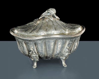 Zuccheriera Neoclassica in Argento, Torino 1814-1824