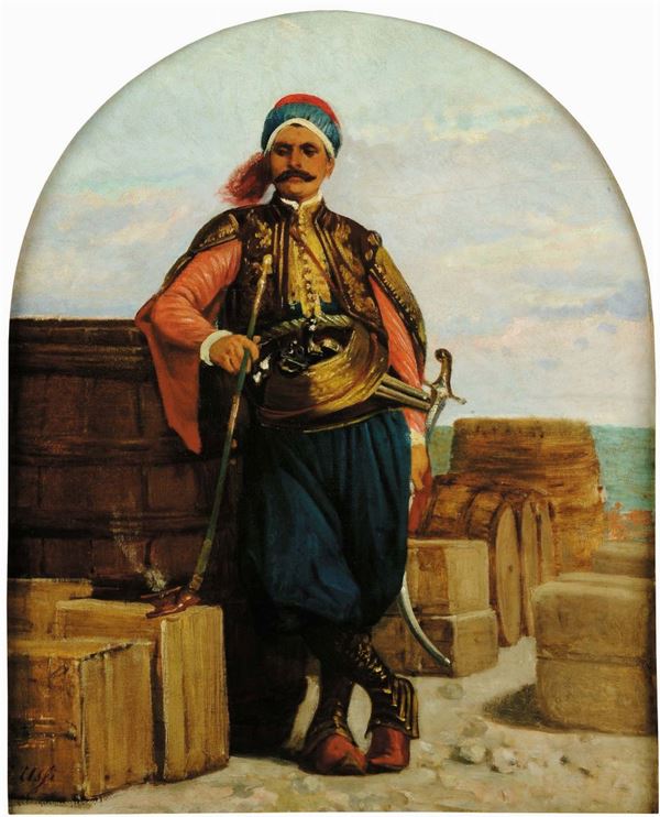 Stefano Ussi (1822-1901) Mercante turco, 1864
