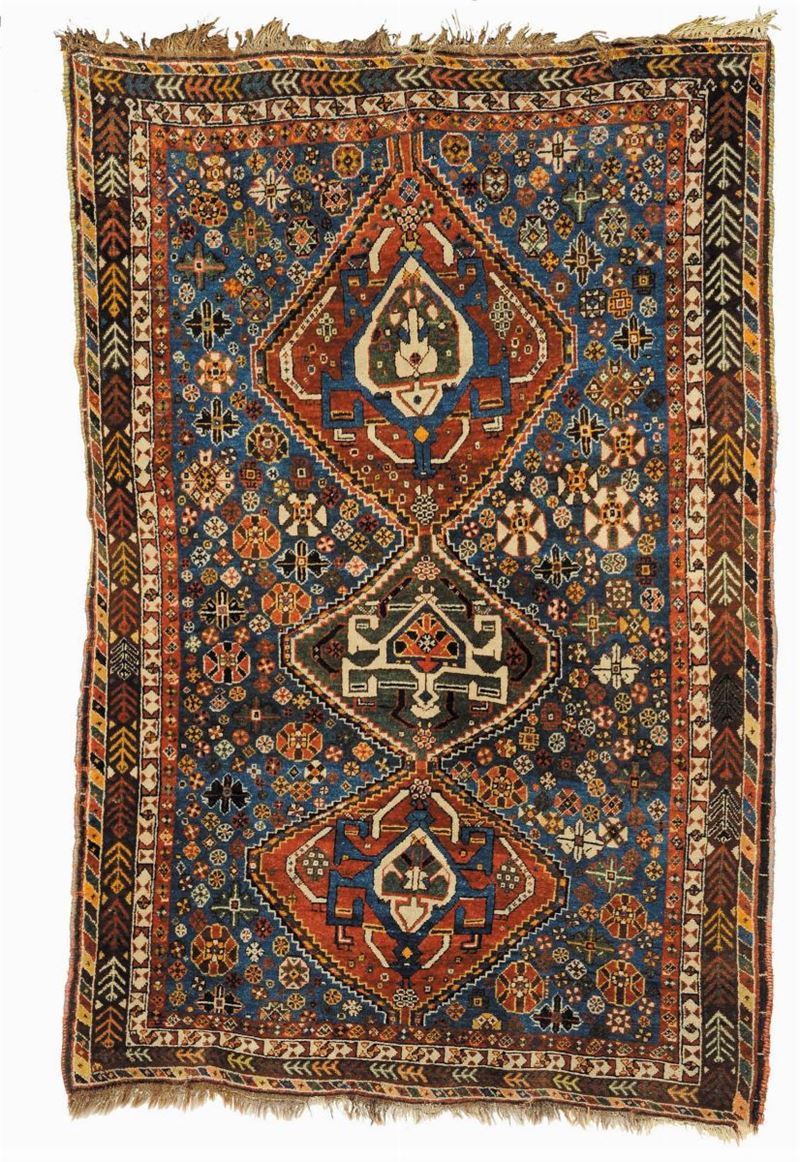 Tappeto Sud-Persia Quashqai, fine XIX secolo  - Asta Antiquariato e Dipinti Antichi - Cambi Casa d'Aste