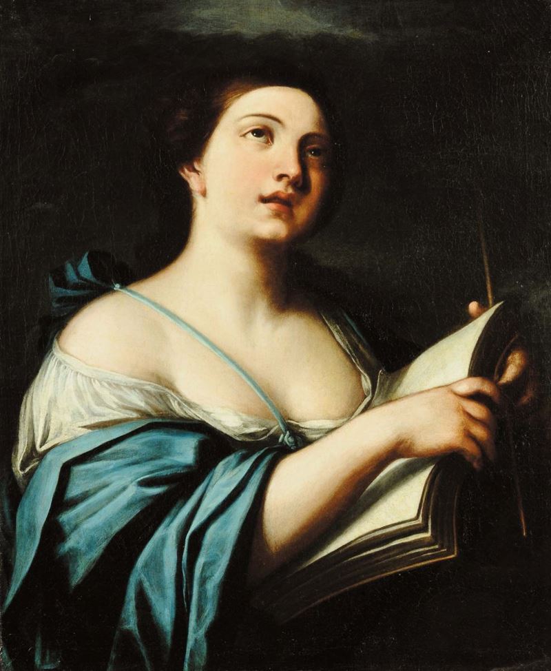 Scuola del XVIII secolo Figura allegorica femminile  - Asta Antiquariato e Dipinti Antichi - Cambi Casa d'Aste