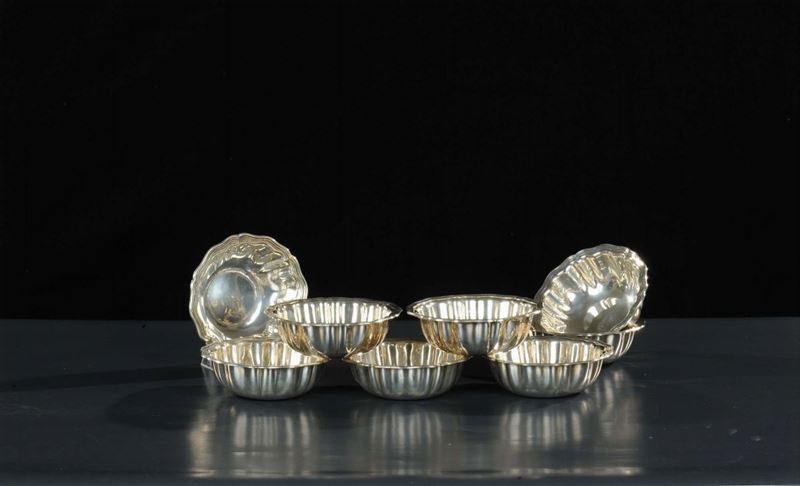 Otto boulle in argento di gusto barocco, Codevilla XX secolo  - Auction Silver, Clocks and Jewels - Cambi Casa d'Aste
