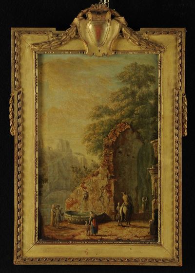 Scuola Piemontese del XVII Secolopaesaggi con Rovine