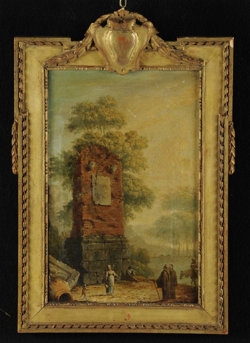 Scuola Piemontese del XVII Secolopaesaggi con Rovine