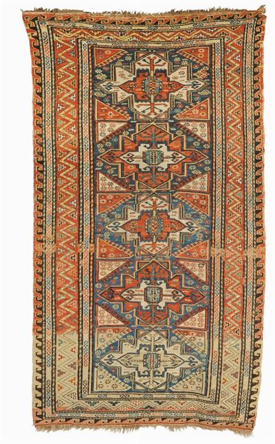 Tappeto Caucasico Soumak, Fine XIX Secolo