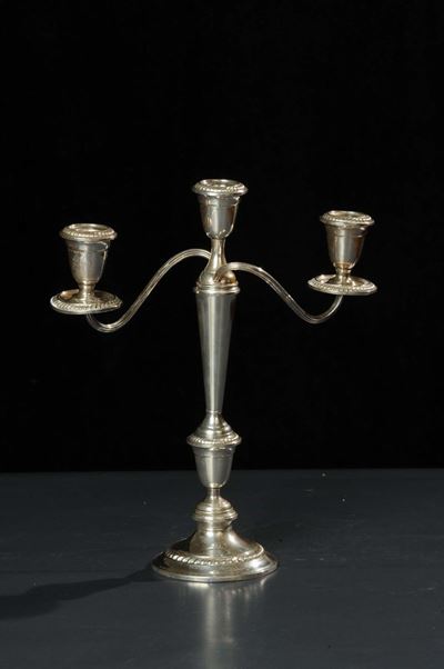 Candelabro in Sterling a Tre Luci