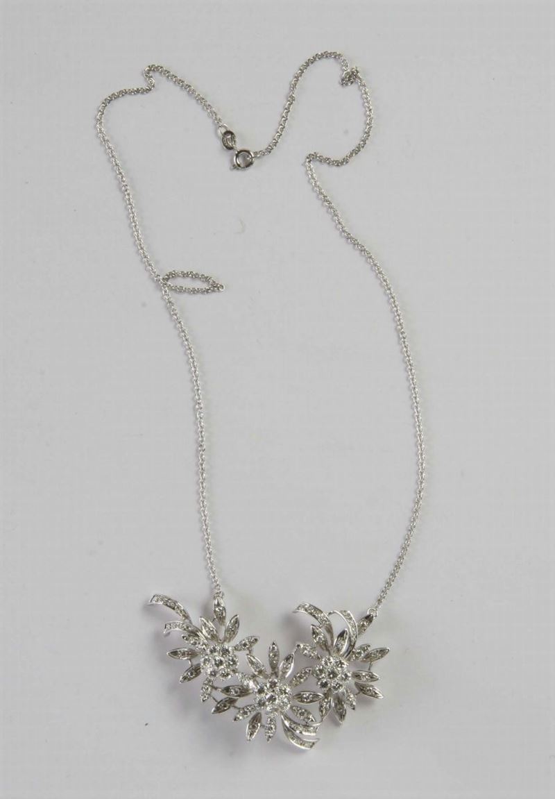 Girocollo in diamanti  - Asta Gioielli, Argenti ed Orologi Antichi e Contemporanei - Cambi Casa d'Aste