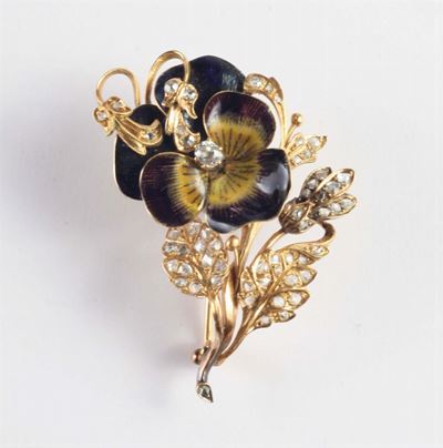Spilla Viola del Pensiero