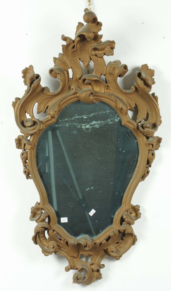 Coppia di specchierine in stile Luigi XV, XX secolo  - Auction Old Paintings and Furnitures - Cambi Casa d'Aste