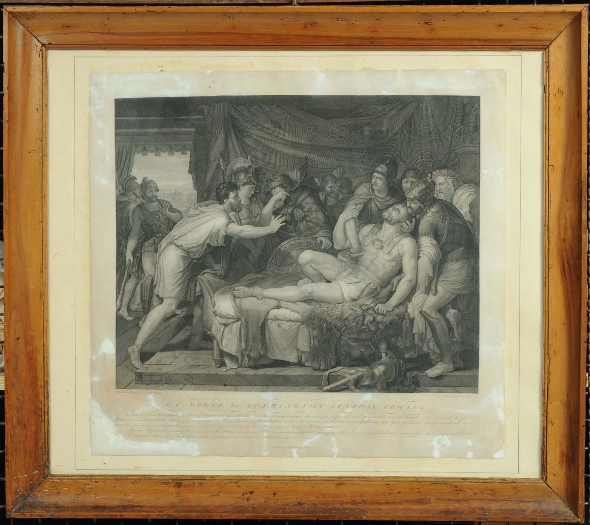 Quattro Stampe in Cornice con Scene Romane, XIX Secolo