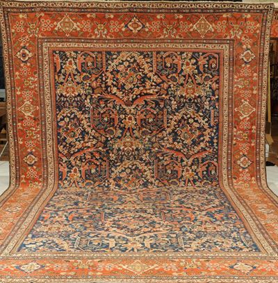 Tappeto Persiano Mahal, Fine XIX Secolo