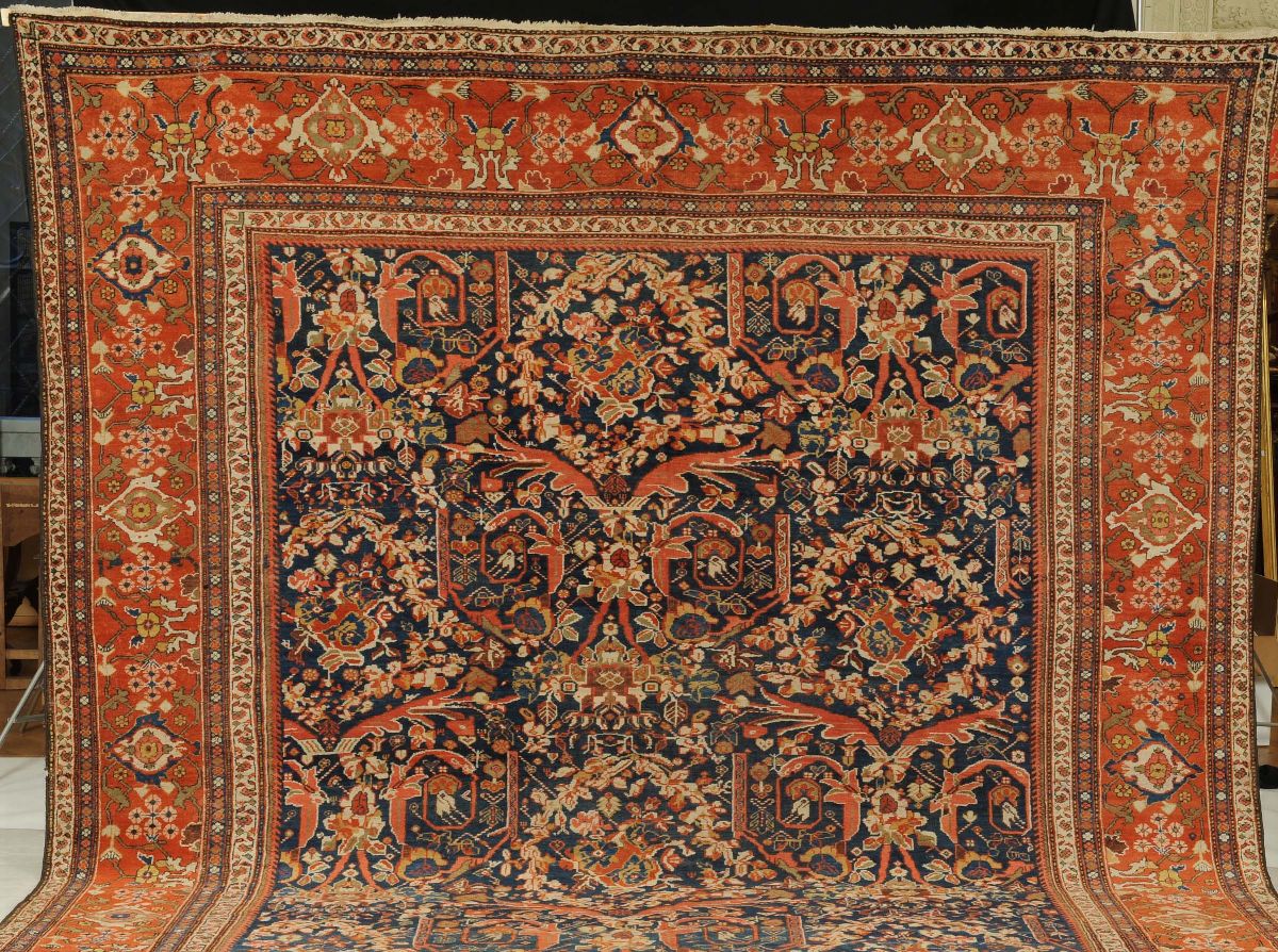 Tappeto Persiano Mahal, Fine XIX Secolo