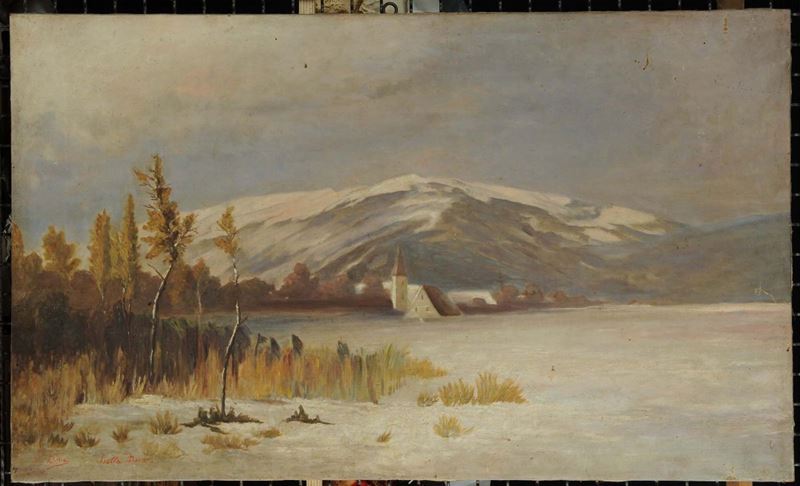 Dora Paesaggio innevato  - Asta Antiquariato e Dipinti Antichi - Cambi Casa d'Aste