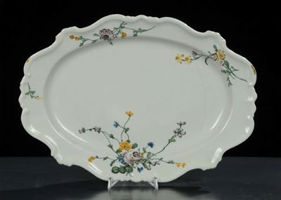Piatto da Portata in Maiolica, Vecchia Lodi 1750 Circa, Fabbrica Ferretti