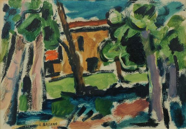 Luigi Bassano (1900-1989) Casa tra gli alberi