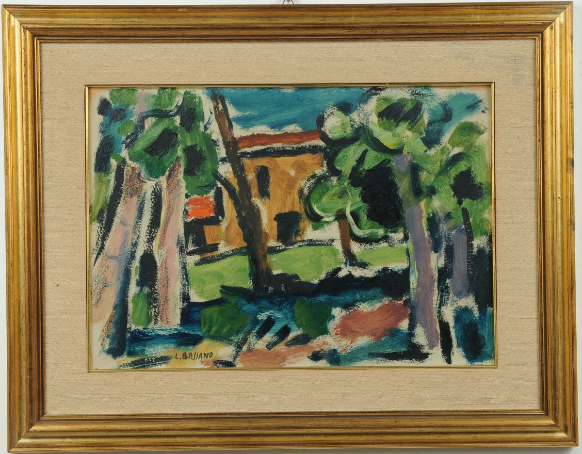 Luigi Bassano (1900-1989)casa tra gli Alberi