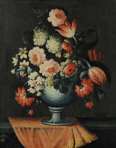 Scuola del XVIII Secolonature Morte con Fiori