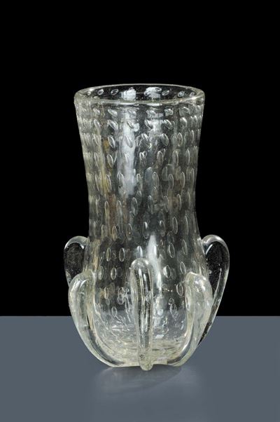 Ercole Barovier (attr.) - Muranovaso in Spesso Vetro Incolore