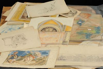 Cartella di Disegni Preparatori, Inizio XX Secolo