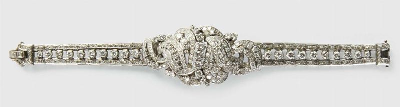 Bracciale in diamanti 1930  - Asta Gioielli, Argenti ed Orologi Antichi e Contemporanei - Cambi Casa d'Aste