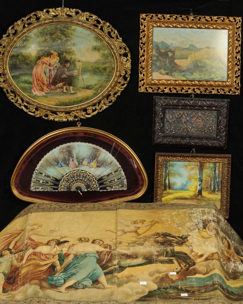 Lotto misto di quadretti e stampe  - Asta Antiquariato e Dipinti Antichi - Cambi Casa d'Aste