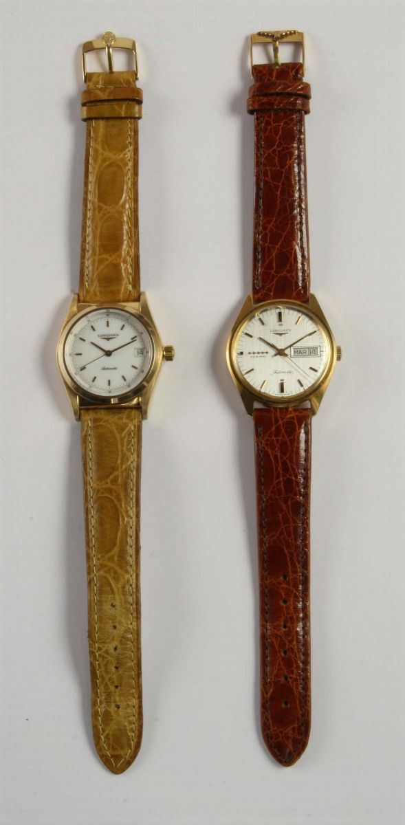Due orologi da polso Longines  - Auction Silver, Clocks and Jewels - Cambi Casa d'Aste