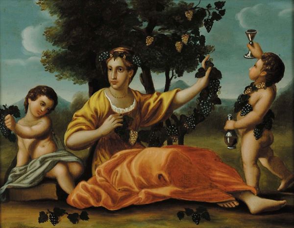 Anonimo del XVIII secolo Allegoria dell'autunno