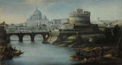 Scuola del XVIII Secoloveduta di Roma