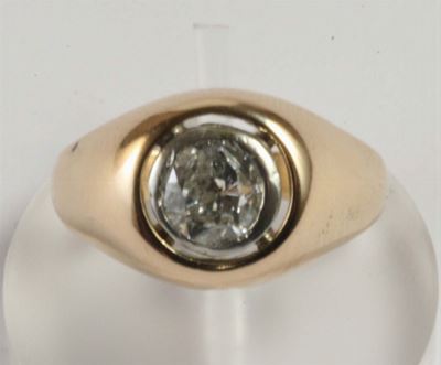 Anello con Diamante di Vecchio Taglio