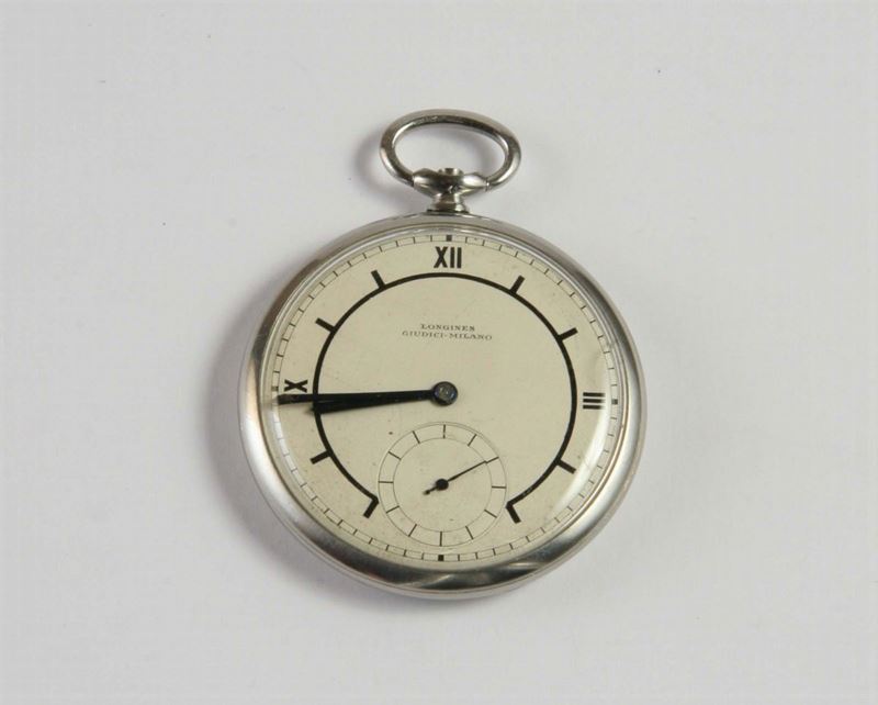 Orologio da tasca Longines. 1930 circa  - Auction Silver, Clocks and Jewels - Cambi Casa d'Aste