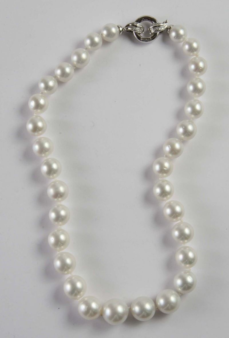 Filo di perle Australia  - Auction Silver, Clocks and Jewels - Cambi Casa d'Aste