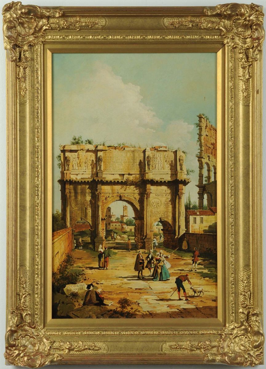 Anonimo del XX Secolocapriccio con Architetture