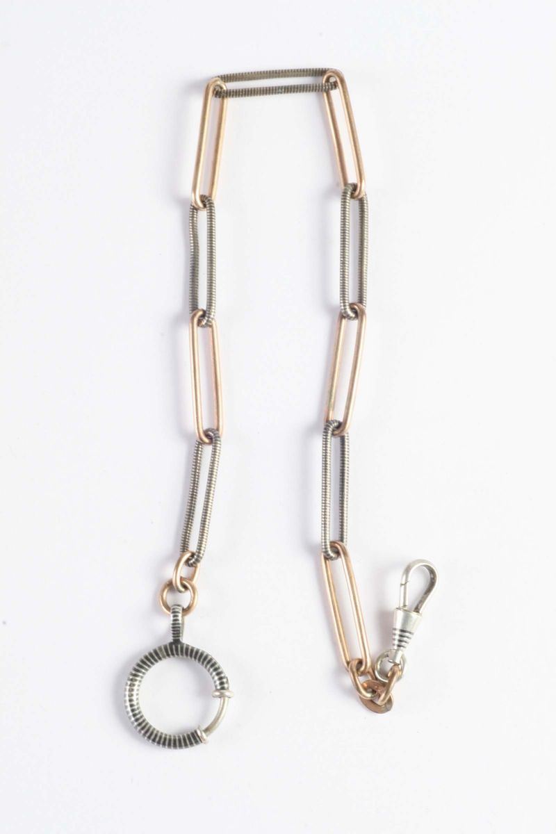 Catena da orologio. XIX secolo  - Auction Silver, Clocks and Jewels - Cambi Casa d'Aste