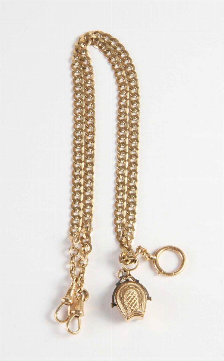 Catena da orologio  - Asta Gioielli, Argenti ed Orologi Antichi e Contemporanei - Cambi Casa d'Aste