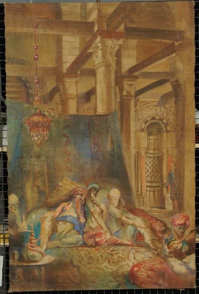 Succo D'erba Raffigurante Scene in Costume