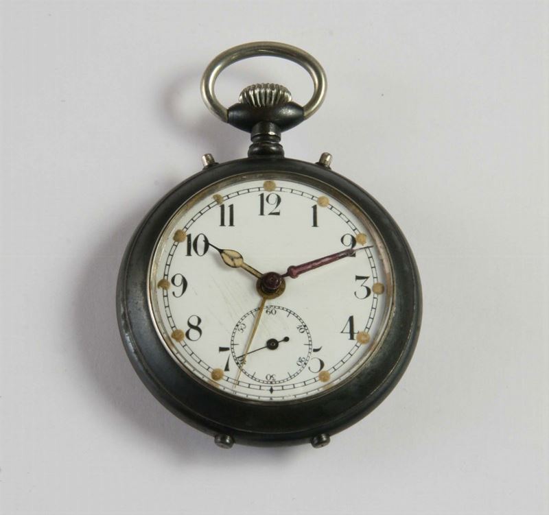 Orologio da tasca con allarme. Fine Ottocento  - Auction Silver, Clocks and Jewels - Cambi Casa d'Aste