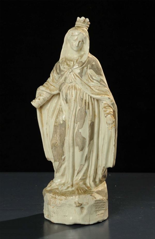 Madonnina in ceramica, Savona XIX secolo